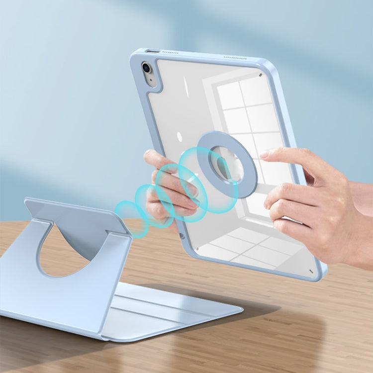 For iPad Pro 11 2024 2 in 1 Acrylic Split Rotating Leather Tablet Case(Lavender) - iPad Pro 11 2024 Cases by PMC TechLife | Online Shopping South Africa | PMC TechLife | Buy Now Pay Later Mobicred