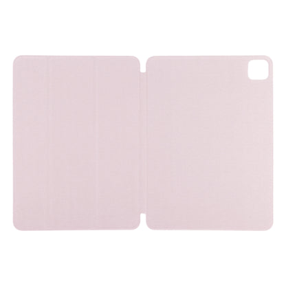 For iPad Pro 13 2024 Double-sided Clip Non-buckle Magnetic PU Smart Tablet Case(Pink) - iPad Air 13 2024 Cases by PMC Jewellery | Online Shopping South Africa | PMC Jewellery | Buy Now Pay Later Mobicred