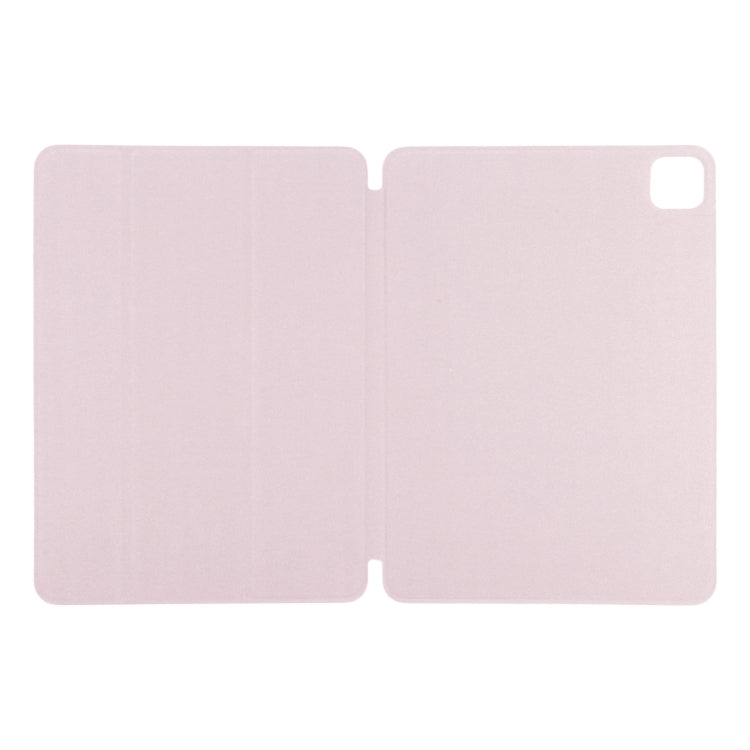 For iPad Pro 11 2024 Double-sided Clip Non-buckle Magnetic PU Smart Tablet Case(Pink) - iPad Pro 11 2024 Cases by PMC Jewellery | Online Shopping South Africa | PMC Jewellery | Buy Now Pay Later Mobicred