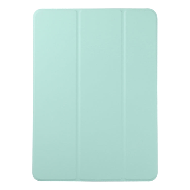 For iPad Air 11 2024 Double-sided Clip Non-buckle Magnetic PU Smart Tablet Case(Light Green) - iPad Air 11 2024 Cases by PMC TechLife | Online Shopping South Africa | PMC TechLife | Buy Now Pay Later Mobicred