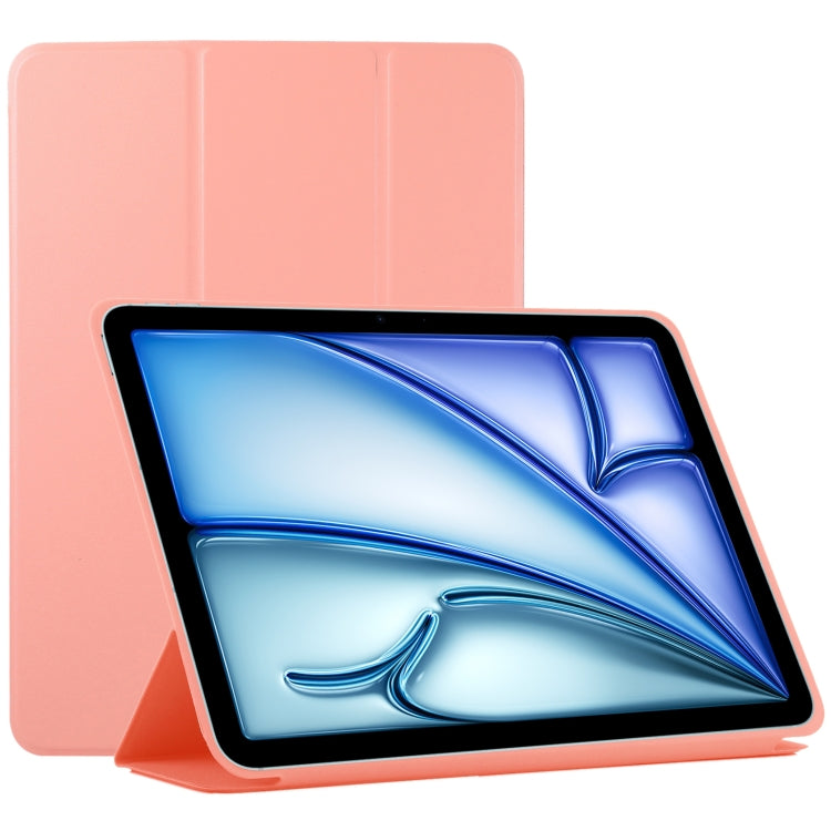 For iPad Air 11 2024 Double-sided Clip Non-buckle Magnetic PU Smart Tablet Case(Orange) - iPad Air 11 2024 Cases by PMC Jewellery | Online Shopping South Africa | PMC Jewellery | Buy Now Pay Later Mobicred