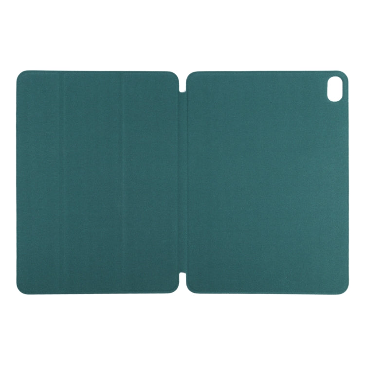 For iPad Air 11 2025 / 2024 Double-sided Clip Non-buckle Magnetic PU Smart Tablet Case(Dark Green) - iPad Air 11 2025 / 2024 Cases by PMC TechLife | Online Shopping South Africa | PMC TechLife | Buy Now Pay Later Mobicred