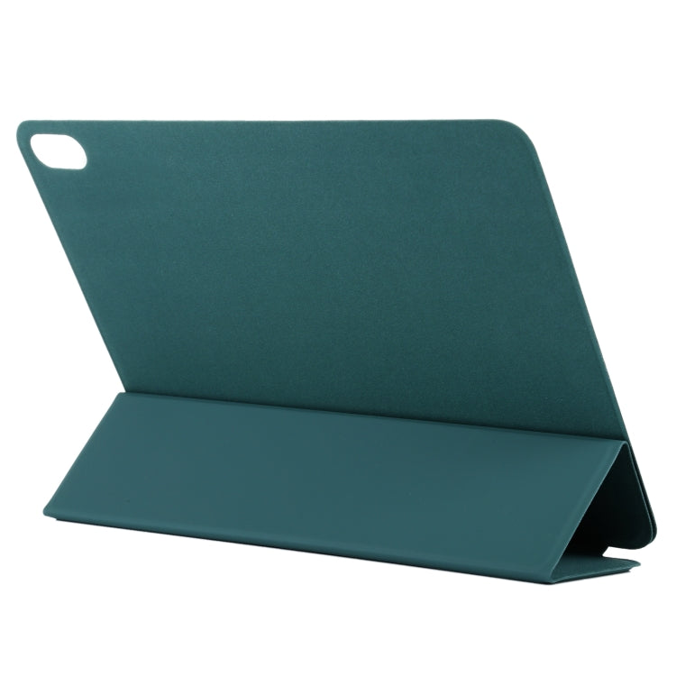 For iPad Air 11 2024 Double-sided Clip Non-buckle Magnetic PU Smart Tablet Case(Dark Green) - iPad Air 11 2024 Cases by PMC Jewellery | Online Shopping South Africa | PMC Jewellery | Buy Now Pay Later Mobicred