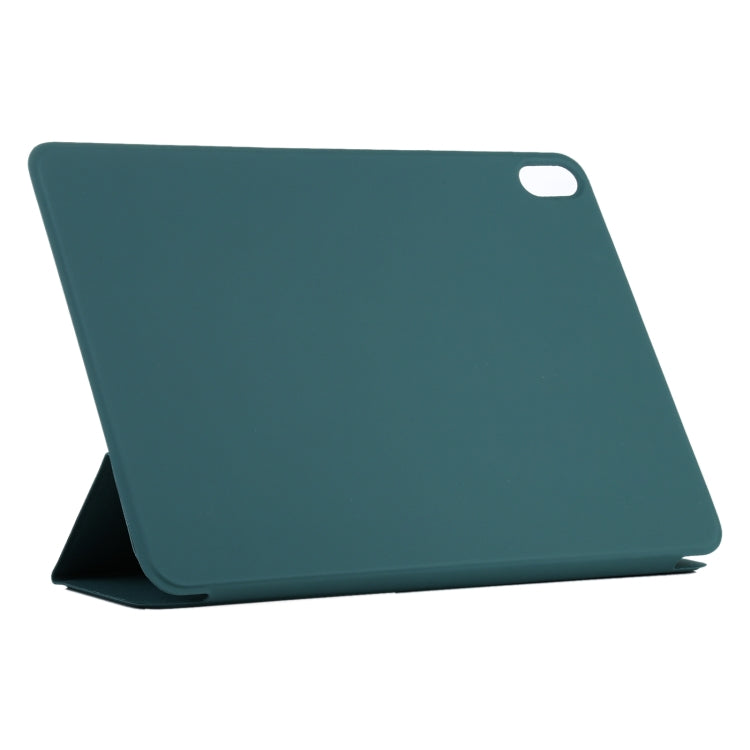 For iPad Air 11 2025 / 2024 Double-sided Clip Non-buckle Magnetic PU Smart Tablet Case(Dark Green) - iPad Air 11 2025 / 2024 Cases by PMC TechLife | Online Shopping South Africa | PMC TechLife | Buy Now Pay Later Mobicred