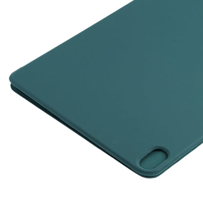 For iPad Air 11 2024 Double-sided Clip Non-buckle Magnetic PU Smart Tablet Case(Dark Green) - iPad Air 11 2024 Cases by PMC Jewellery | Online Shopping South Africa | PMC Jewellery | Buy Now Pay Later Mobicred