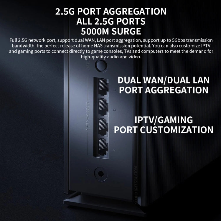Xiaomi BE6500 Pro WiFi7 Dual Band 8-channel Independent Signal Amplifier 1GB Memory Router, US Plug(Black) - free shipping - PMC TechLife - Order now!