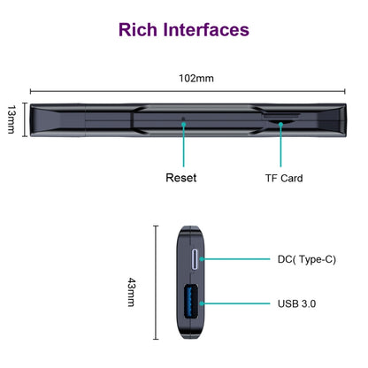 HK1 RBOX D8 RK3528 Android 13.0 Quad Core 8K HD Wifi6 Bluetooth TV Stick, RAM:2GB+16GB(US Plug) - Android TV Sticks by PMC Jewellery | Online Shopping South Africa | PMC Jewellery | Buy Now Pay Later Mobicred