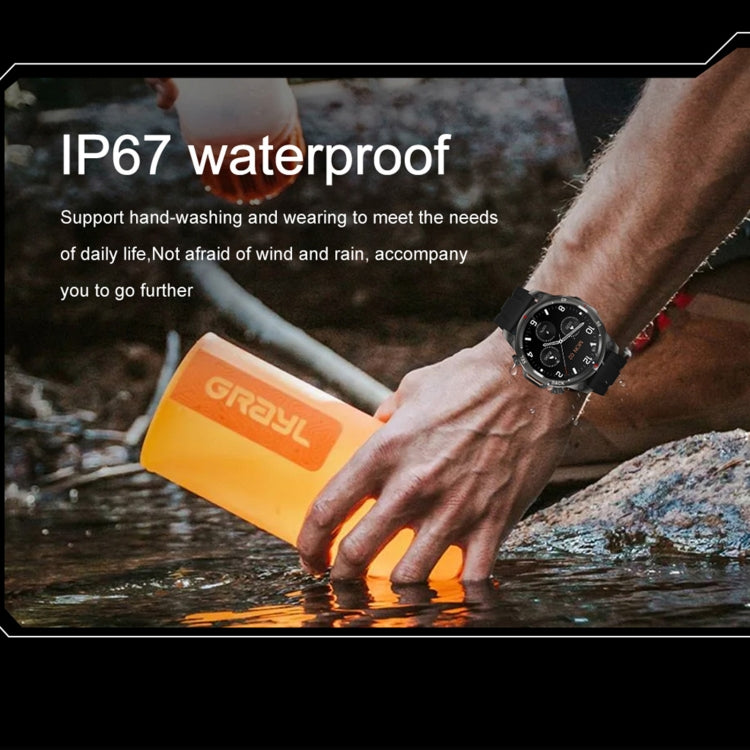 DK68 1.53 inch IP67 BT 5.0 Fitness Sport Smart Watch, Support LED Flashlight / Bluetooth Call / Sleep / Blood Oxygen / Heart Rate / Blood Pressure Health Monitor(Silver) - Smart Watches by PMC TechLife | Online Shopping South Africa | PMC TechLife | Buy Now Pay Later Mobicred
