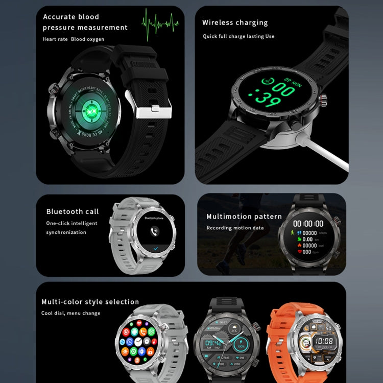 DK67 1.53 inch IP67 BT 5.0 Fitness Sport Smart Watch, Support Bluetooth Call / Sleep / Blood Oxygen / Heart Rate / Blood Pressure Health Monitor(Brown) - Smart Watches by PMC TechLife | Online Shopping South Africa | PMC TechLife | Buy Now Pay Later Mobicred