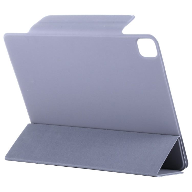 For iPad Pro 13 2024 Double-sided Clip Fixed Buckle Magnetic PU Leather Smart Tablet Case(Purple) - iPad Pro 13 2024 Cases by PMC TechLife | Online Shopping South Africa | PMC TechLife | Buy Now Pay Later Mobicred