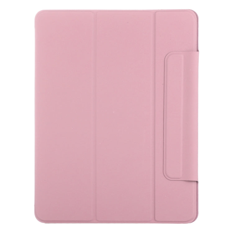 For iPad Pro 13 2024 Double-sided Clip Fixed Buckle Magnetic PU Leather Smart Tablet Case(Light Pink) - iPad Pro 13 2024 Cases by PMC TechLife | Online Shopping South Africa | PMC TechLife | Buy Now Pay Later Mobicred