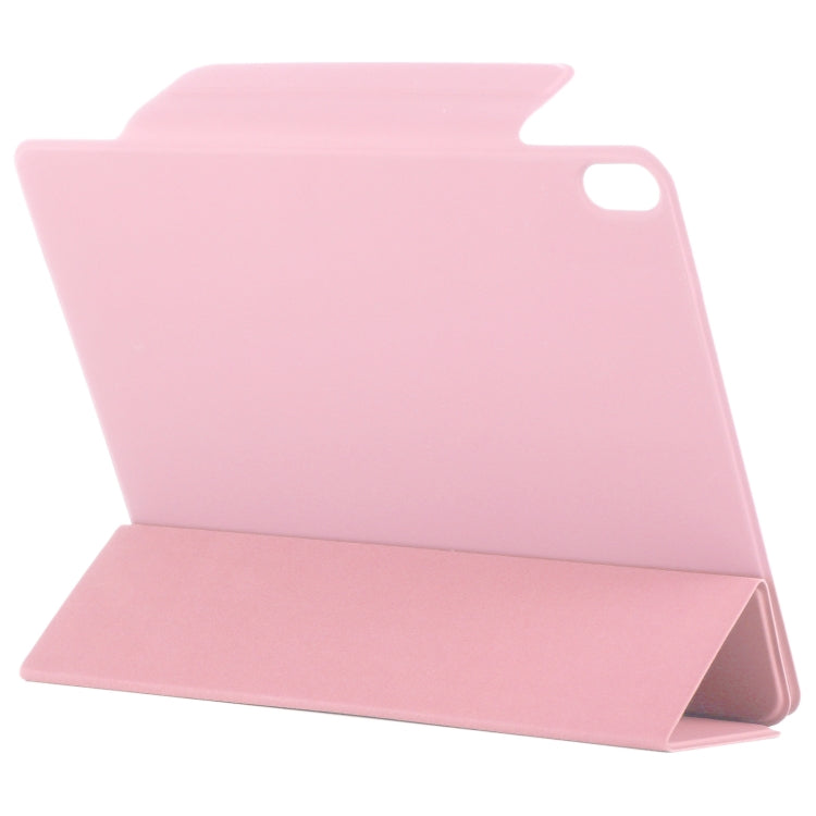 For iPad Air 11 2024 Double-sided Clip Fixed Buckle Magnetic PU Leather Smart Tablet Case(Light Pink) - iPad Air 11 2024 Cases by PMC TechLife | Online Shopping South Africa | PMC TechLife | Buy Now Pay Later Mobicred