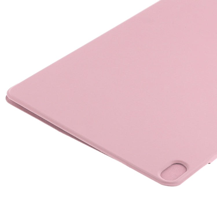 For iPad Air 11 2024 Double-sided Clip Fixed Buckle Magnetic PU Leather Smart Tablet Case(Light Pink) - iPad Air 11 2024 Cases by PMC TechLife | Online Shopping South Africa | PMC TechLife | Buy Now Pay Later Mobicred