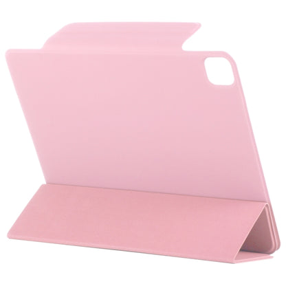 For iPad Pro 11 2024 Double-sided Clip Fixed Buckle Magnetic PU Leather Smart Tablet Case(Light Pink) - iPad Pro 11 2024 Cases by PMC Jewellery | Online Shopping South Africa | PMC Jewellery | Buy Now Pay Later Mobicred