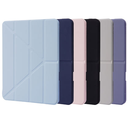 For iPad Pro 11 2024 Deformation Transparent Acrylic Leather Tablet Case(Lavender Grey) - iPad Pro 11 2024 Cases by PMC Jewellery | Online Shopping South Africa | PMC Jewellery | Buy Now Pay Later Mobicred