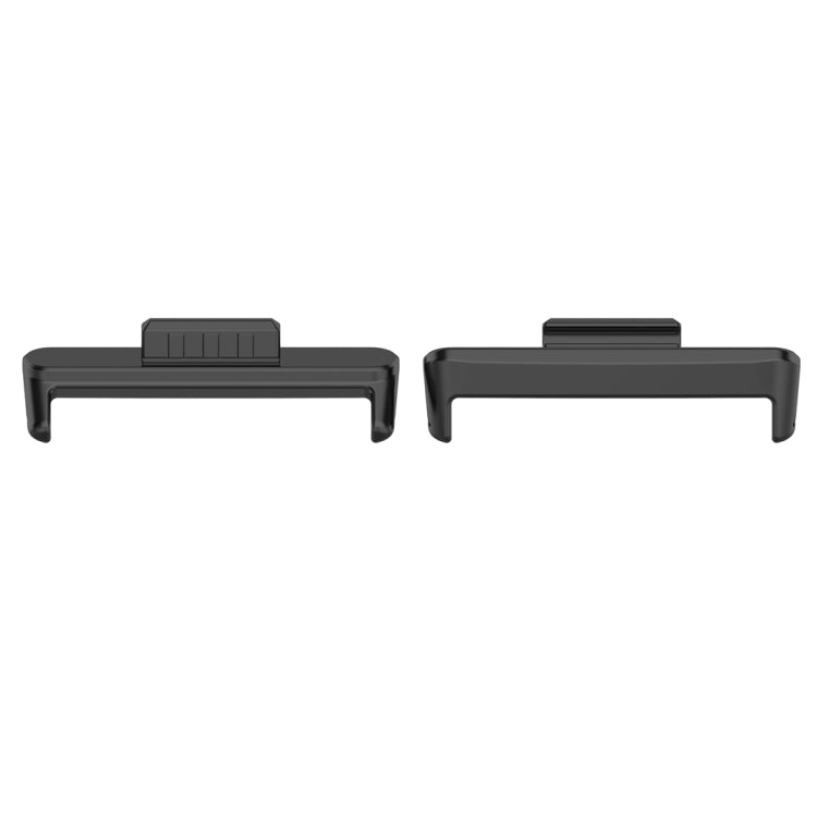 For Huawei Watch Fit3 20mm 1 Pair Stainless Steel Metal Watch Band Connector(Black) - Other Accessories by PMc TechLife | Online Shopping South Africa | PMc TechLife | Buy Now Pay Later Mobicred