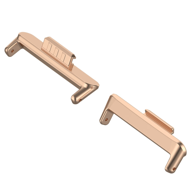For Huawei Watch Fit3 20mm 1 Pair Stainless Steel Metal Watch Band Connector(Rose Gold) - free shipping - PMc TechLife - Order now!