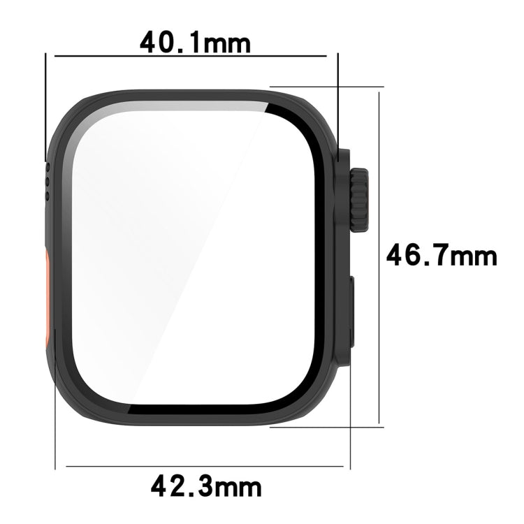 For Huawei Watch Fit3 PC + Tempered Glass Film Full Coverage Watch Protective Case(Champagne Gold) - Watch Cases by PMC TechLife | Online Shopping South Africa | PMC TechLife | Buy Now Pay Later Mobicred
