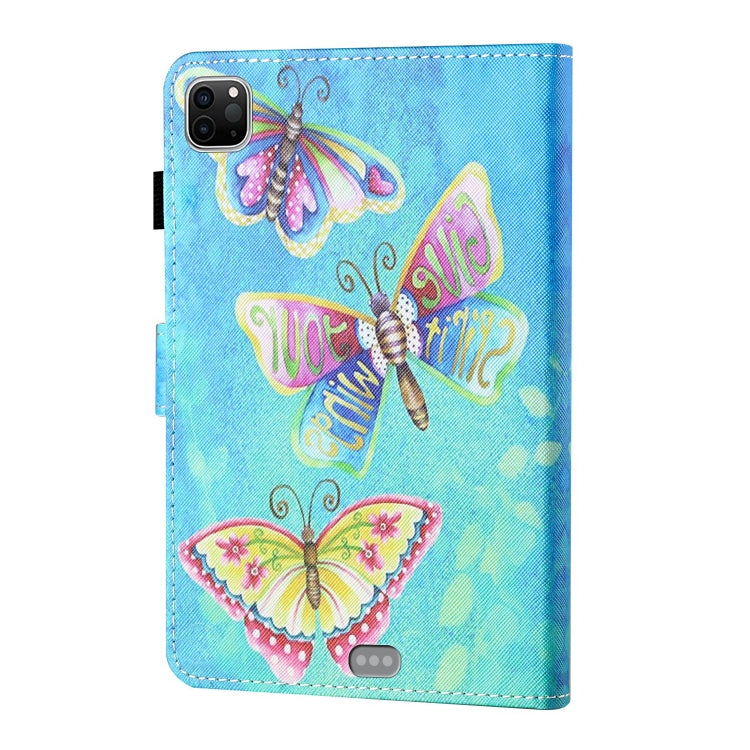 For iPad Pro 11 2024 Coloured Drawing Stitching Smart Leather Tablet Case(Colorful Butterflies) - iPad Pro 11 2024 Cases by PMC Jewellery | Online Shopping South Africa | PMC Jewellery | Buy Now Pay Later Mobicred