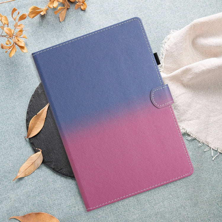For iPad Pro 11 2024 Stitching Gradient Smart Leather Tablet Case(Blue Rose) - iPad Pro 11 2024 Cases by PMC Jewellery | Online Shopping South Africa | PMC Jewellery | Buy Now Pay Later Mobicred