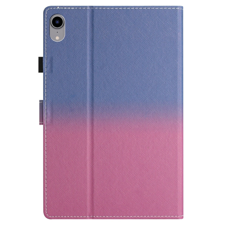 For iPad Pro 11 2024 Stitching Gradient Smart Leather Tablet Case(Blue Rose) - iPad Pro 11 2024 Cases by PMC Jewellery | Online Shopping South Africa | PMC Jewellery | Buy Now Pay Later Mobicred