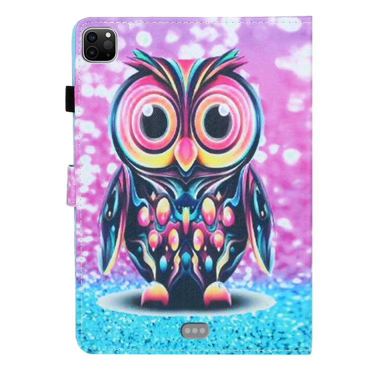 For iPad Pro 11 2024 Coloured Drawing Stitching Smart Leather Tablet Case(Owl) - iPad Pro 11 2024 Cases by PMC Jewellery | Online Shopping South Africa | PMC Jewellery | Buy Now Pay Later Mobicred