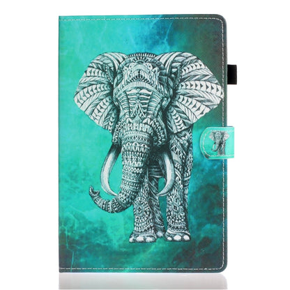 For iPad Pro 11 2024 Coloured Drawing Stitching Smart Leather Tablet Case(Elephant) - iPad Pro 11 2024 Cases by PMC Jewellery | Online Shopping South Africa | PMC Jewellery | Buy Now Pay Later Mobicred