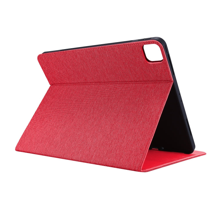 For iPad Air 11 2024 Fabric Leather Tablet Case(Red) - iPad Air 11 2024 Cases by PMC Jewellery | Online Shopping South Africa | PMC Jewellery | Buy Now Pay Later Mobicred