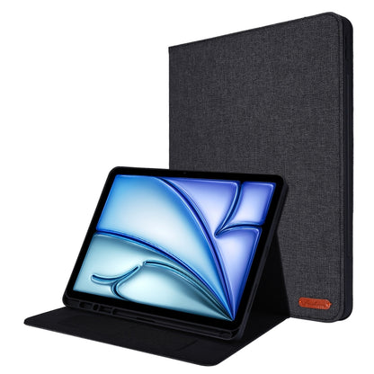 For iPad Air 13 2024 Fabric Leather Tablet Case(Black) - iPad Air 13 2024 Cases by PMC Jewellery | Online Shopping South Africa | PMC Jewellery | Buy Now Pay Later Mobicred