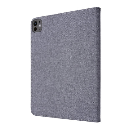 For iPad Pro 11 2024 Fabric Leather Tablet Case(Grey) - iPad Pro 11 2024 Cases by PMC Jewellery | Online Shopping South Africa | PMC Jewellery | Buy Now Pay Later Mobicred