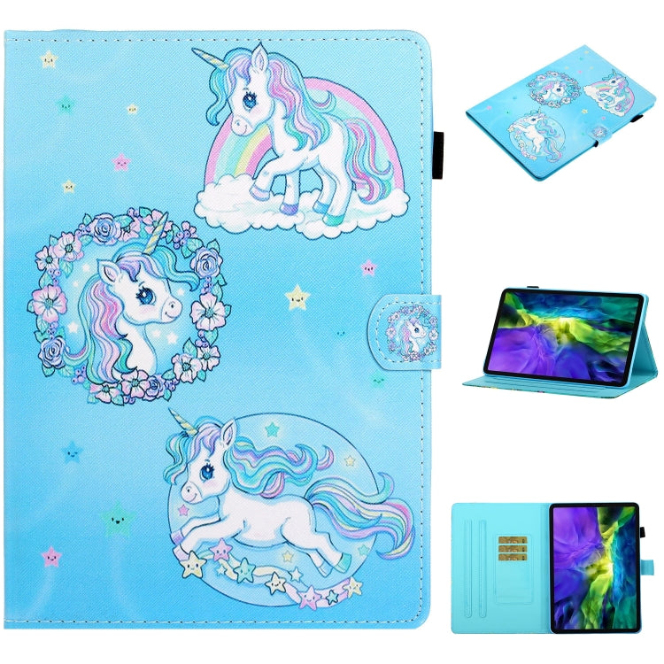 For iPad Pro 11 2024 Coloured Drawing Stitching Smart Leather Tablet Case(Unicorn) - iPad Pro 11 2024 Cases by PMC Jewellery | Online Shopping South Africa | PMC Jewellery | Buy Now Pay Later Mobicred