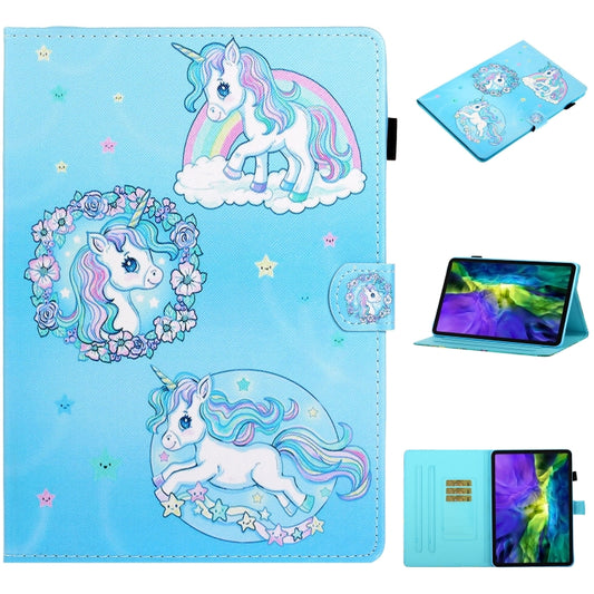 For iPad Pro 11 2024 Coloured Drawing Stitching Smart Leather Tablet Case(Unicorn) - iPad Pro 11 2024 Cases by PMC Jewellery | Online Shopping South Africa | PMC Jewellery | Buy Now Pay Later Mobicred