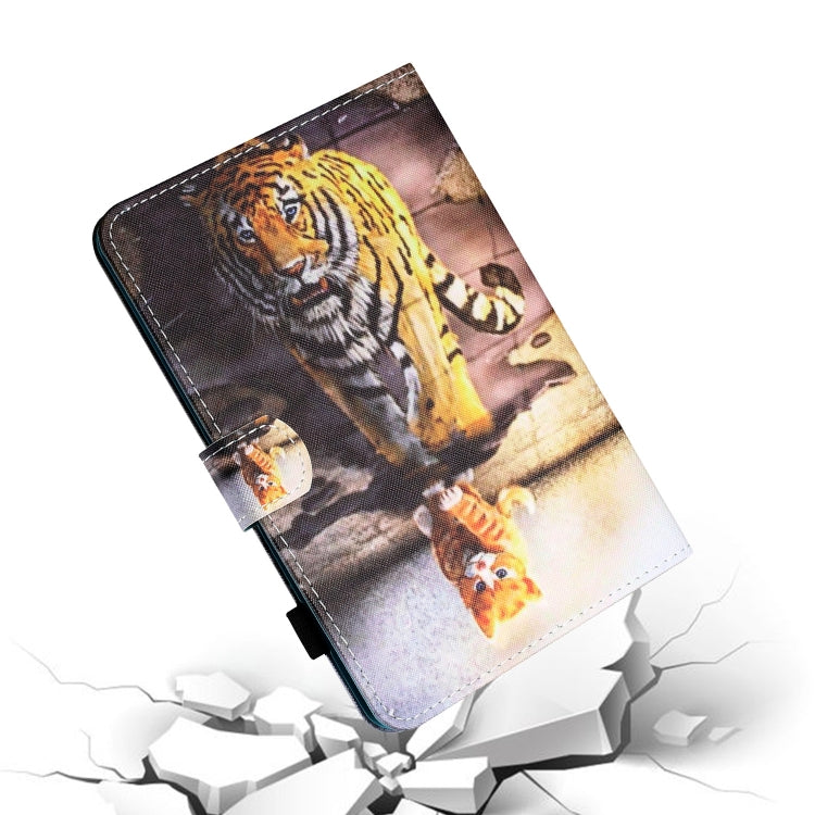 For iPad Pro 11 2024 Coloured Drawing Stitching Smart Leather Tablet Case(Cat and Tiger) - iPad Pro 11 2024 Cases by PMC Jewellery | Online Shopping South Africa | PMC Jewellery | Buy Now Pay Later Mobicred