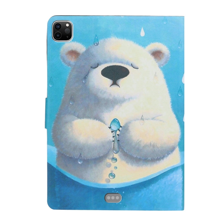 For iPad Pro 11 2024 Voltage Coloured Drawing Smart Leather Tablet Case(Polar Bear) - iPad Pro 11 2024 Cases by PMC Jewellery | Online Shopping South Africa | PMC Jewellery | Buy Now Pay Later Mobicred