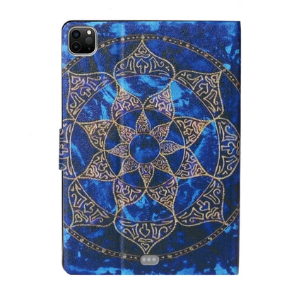 For iPad Pro 11 2024 Voltage Coloured Drawing Smart Leather Tablet Case(Blue Mandala) - iPad Pro 11 2024 Cases by PMC Jewellery | Online Shopping South Africa | PMC Jewellery | Buy Now Pay Later Mobicred