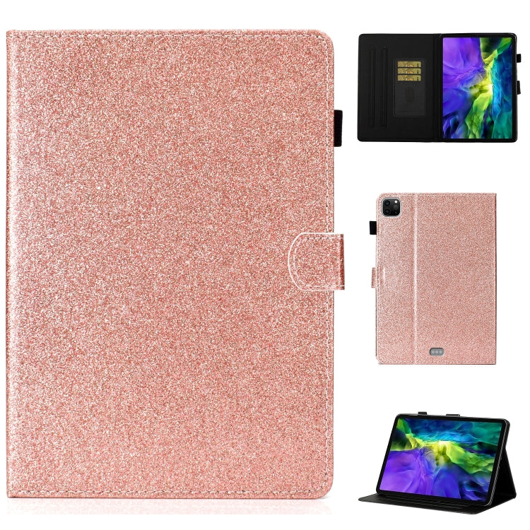 For iPad Pro 11 2024 Glitter Smart Leather Tablet Case(Rose Gold) - iPad Pro 11 2024 Cases by PMC Jewellery | Online Shopping South Africa | PMC Jewellery | Buy Now Pay Later Mobicred