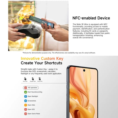 [HK Warehouse] Ulefone Note 18 Ultra, 6GB+256GB, Side Fingerprint, 6.78 inch Android 13 MediaTek Dimensity 720 5G MT6853 Octa Core 2.0GHz, NFC, Network: 5G(Moonlit White) - Ulefone by Ulefone | Online Shopping South Africa | PMC Jewellery
