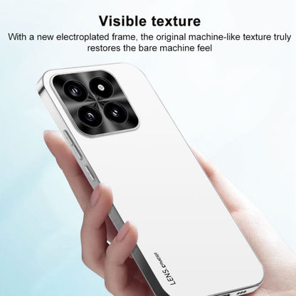 For Xiaomi Redmi K70 Pro AG Frosted Electroplating Acrylic Phone Case(Silver White) - K70 Pro Cases by PMC Jewellery | Online Shopping South Africa | PMC Jewellery | Buy Now Pay Later Mobicred