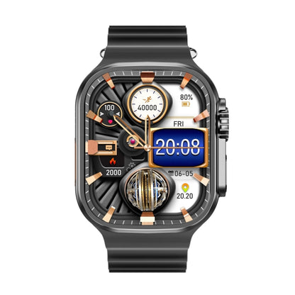 WS12 ULTRA 2 2.2 inch Sport Smart Watch, Support Payment Code / Bluetooth Call / Sleep / Blood Oxygen / Heart Rate / Blood Pressure Health Monitor(Black) - Smart Watches by PMC Jewellery | Online Shopping South Africa | PMC Jewellery | Buy Now Pay Later Mobicred