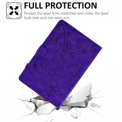 For iPad Pro 11 2024 Tower Embossed Leather Smart Tablet Case(Purple) - iPad Pro 11 2024 Cases by PMC Jewellery | Online Shopping South Africa | PMC Jewellery | Buy Now Pay Later Mobicred