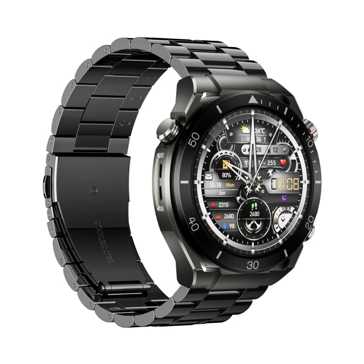 WS-20 1.43 inch IP67 Sport Smart Watch Support Bluetooth Call / Sleep / Blood Oxygen / Heart Rate / Blood Pressure Health Monitor, Steel Strap(Black) - Smart Watches by PMC TechLife | Online Shopping South Africa | PMC TechLife | Buy Now Pay Later Mobicred