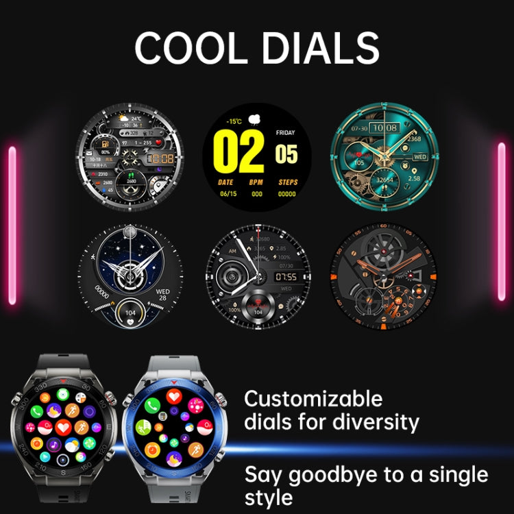 WS-20 1.43 inch IP67 Sport Smart Watch Support Bluetooth Call / Sleep / Blood Oxygen / Heart Rate / Blood Pressure Health Monitor, Silicone Strap(Silver) - Smart Watches by PMC TechLife | Online Shopping South Africa | PMC TechLife | Buy Now Pay Later Mobicred