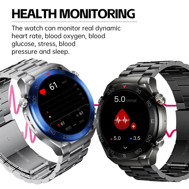 WS-20 1.43 inch IP67 Sport Smart Watch Support Bluetooth Call / Sleep / Blood Oxygen / Heart Rate / Blood Pressure Health Monitor, Steel Strap(Silver) - Smart Watches by PMC TechLife | Online Shopping South Africa | PMC TechLife | Buy Now Pay Later Mobicred