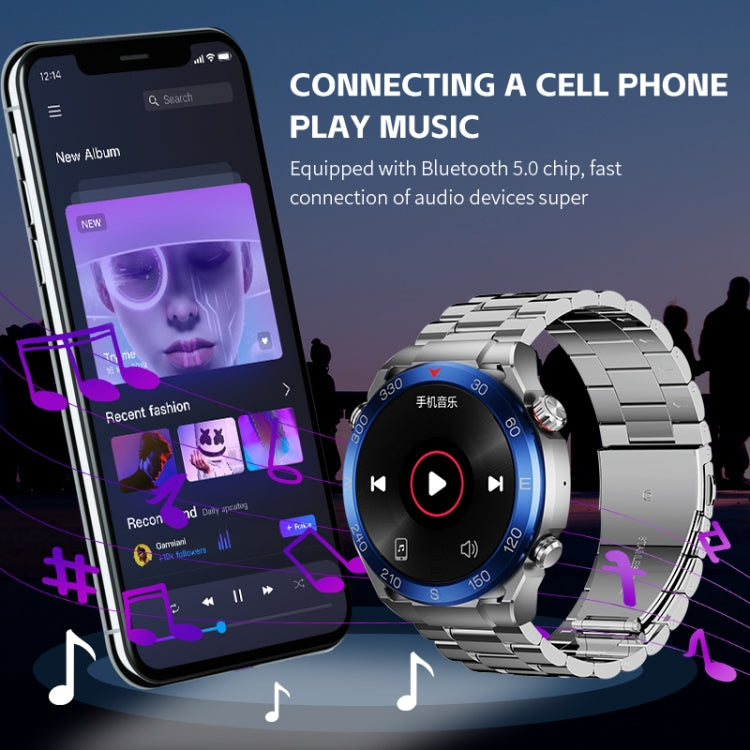 WS-20 1.43 inch IP67 Sport Smart Watch Support Bluetooth Call / Sleep / Blood Oxygen / Heart Rate / Blood Pressure Health Monitor, Steel Strap(Black) - Smart Watches by PMC TechLife | Online Shopping South Africa | PMC TechLife | Buy Now Pay Later Mobicred