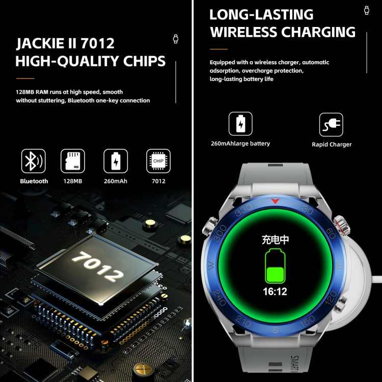 WS-20 1.43 inch IP67 Sport Smart Watch Support Bluetooth Call / Sleep / Blood Oxygen / Heart Rate / Blood Pressure Health Monitor, Steel Strap(Silver) - Smart Watches by PMC TechLife | Online Shopping South Africa | PMC TechLife | Buy Now Pay Later Mobicred