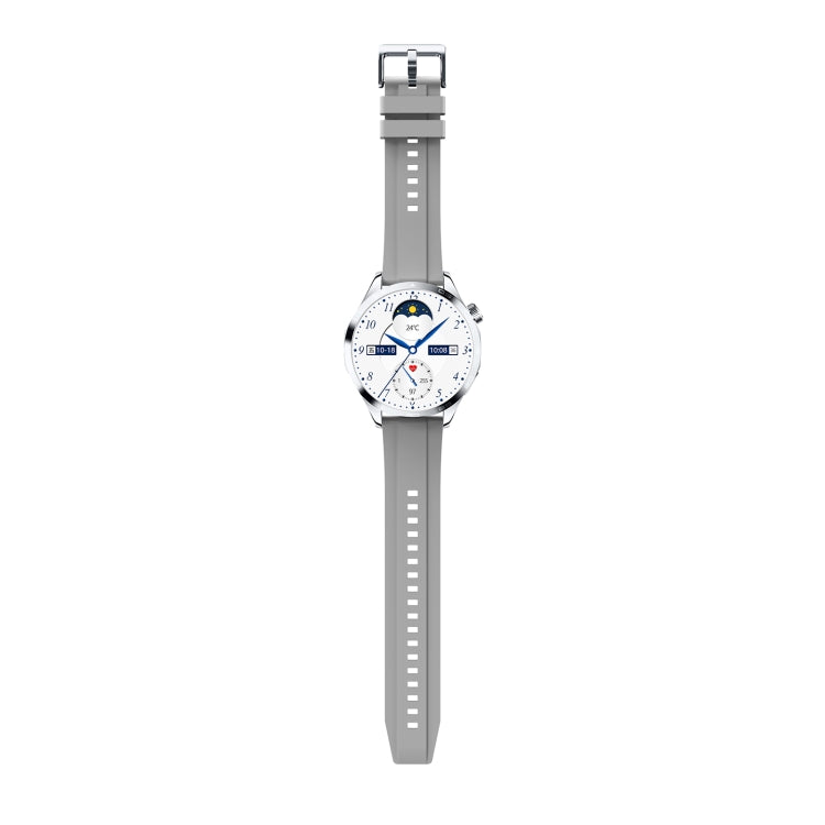 WS-26 1.52 inch IP67 Sport Smart Watch Support Bluetooth Call / Sleep / Blood Oxygen / Heart Rate / Blood Pressure Health Monitor, Silicone Strap(Silver) - Smart Watches by PMC TechLife | Online Shopping South Africa | PMC TechLife | Buy Now Pay Later Mobicred