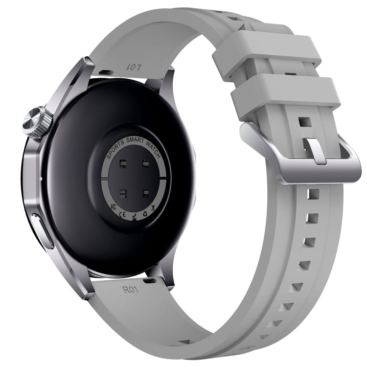 WS-26 1.52 inch IP67 Sport Smart Watch Support Bluetooth Call / Sleep / Blood Oxygen / Heart Rate / Blood Pressure Health Monitor, Silicone Strap(Silver) - Smart Watches by PMC TechLife | Online Shopping South Africa | PMC TechLife | Buy Now Pay Later Mobicred