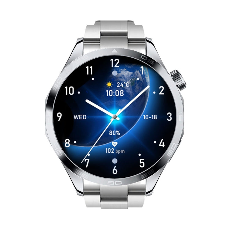 WS-26 1.52 inch IP67 Sport Smart Watch Support Bluetooth Call / Sleep / Blood Oxygen / Heart Rate / Blood Pressure Health Monitor, Steel Strap(Silver) - Smart Watches by PMC TechLife | Online Shopping South Africa | PMC TechLife | Buy Now Pay Later Mobicred