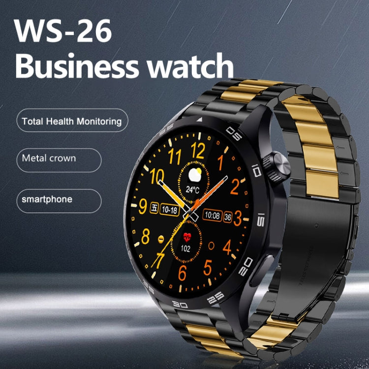 WS-26 1.52 inch IP67 Sport Smart Watch Support Bluetooth Call / Sleep / Blood Oxygen / Heart Rate / Blood Pressure Health Monitor, Silicone Strap(Black) - Smart Watches by PMC TechLife | Online Shopping South Africa | PMC TechLife | Buy Now Pay Later Mobicred