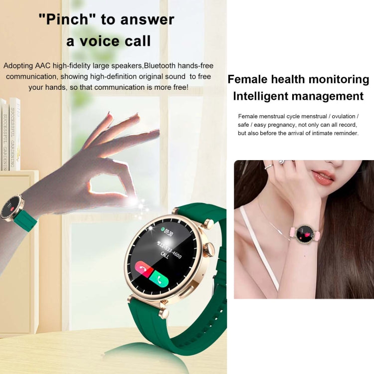 WS520 1.28 inch IP67 Sport Smart Watch, Support Bluetooth Call / Sleep / Blood Oxygen / Heart Rate / Blood Pressure Health Monitor(Rose Gold+Green) - Smart Watches by PMC TechLife | Online Shopping South Africa | PMC TechLife | Buy Now Pay Later Mobicred
